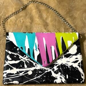 Multicolor Abstract Women's Clutch